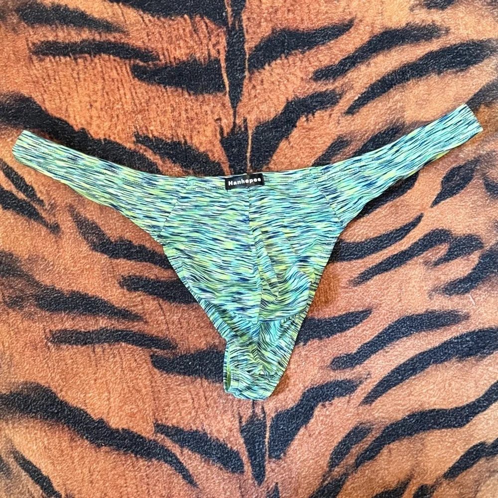 Men’s thong Multicolor Bikini Bottom pre loved used